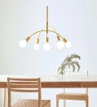 Lampa wisząca CYGNUS złoty Ø 70cm 5xE27 Markslojd 108287 | 7330024602076 noxbox lampynox www.lampynox.pl
