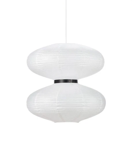 Lampa wisząca DUAL biały | czarny Ø 60cm 2xE27 Markslojd 108215 | 7330024600447 noxbox lampynox www.lampynox.pl