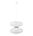 Lampa wisząca DUAL biały | czarny Ø 60cm 2xE27 Markslojd 108215 | 7330024600447 noxbox lampynox www.lampynox.pl