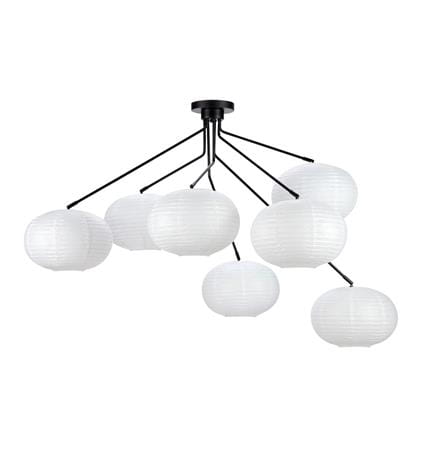 Lampa sufitowa GALAXY czarny | biały 7xE14 Markslojd 108216 | 7330024600454 noxbox lampynox www.lampynox.pl