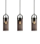 GLORY czarny | przydymiony 3xE27 Lampa wisząca potrójna Markslojd 108219