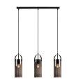 Lampa wisząca potrójna GLORY czarny | przydymiony 3xE27 Markslojd 108219 | 7330024600485 noxbox lampynox www.lampynox.pl