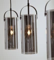 Lampa wisząca potrójna GLORY czarny | przydymiony 3xE27 Markslojd 108219 | 7330024600485 noxbox lampynox www.lampynox.pl