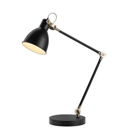 Lampa stołowa kreślarska regulowana na wysięgniku HOUSE czarny | stalowy E27 Markslojd 107739 | 7330024585584 noxbox lampynox www.lampynox.pl