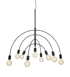 LAVELLO czarny Ø 95cm 9xE27 Lampa wisząca Markslojd 108288