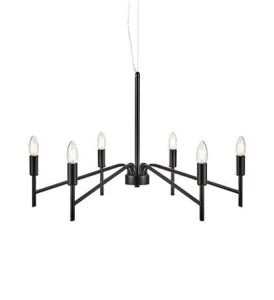 MONARCH czarny Ø 70cm 6xE14 Lampa wisząca Markslojd 108209