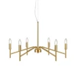 Lampa wisząca MONARCH złoty Ø 70cm 6xE14 Markslojd 108210 | 7330024600393 noxbox lampynox www.lampynox.pl