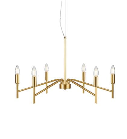 Lampa wisząca MONARCH złoty Ø 70cm 6xE14 Markslojd 108210 | 7330024600393 noxbox lampynox www.lampynox.pl