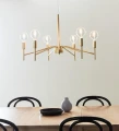 Lampa wisząca MONARCH złoty Ø 70cm 6xE14 Markslojd 108210 | 7330024600393 noxbox lampynox www.lampynox.pl