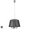 Lampa wisząca CIMA Czarny | Chrom śr.50cm. 5xE14 RL R31035006 | 4017807504989 noxbox lampynox www.lampynox.pl