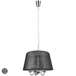 CIMA Czarny | Chrom śr.50cm. 5xE14 Lampa wisząca RL R31035006