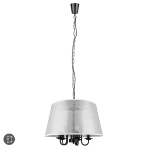 CIMA Biały | Czarny mat śr.50cm. 5xE14 Lampa wisząca RL R31035032
