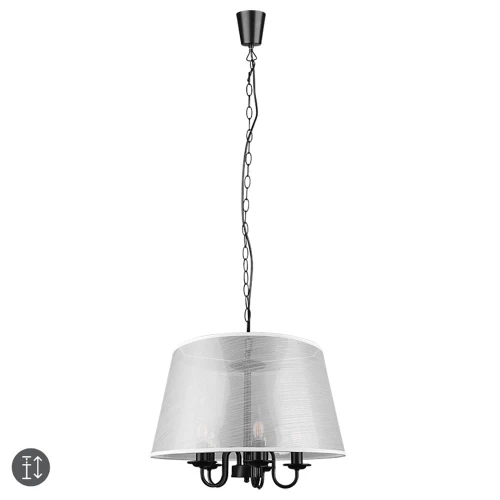 Lampa wisząca CIMA Biały | Czarny mat śr.50cm. 5xE14 RL R31035032 | 4017807505016 noxbox lampynox www.lampynox.pl