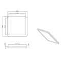 Plafon ściemnialny łazienkowy CINZIA Chrom LED 22W 3000K IP44 Trio 686512406 | 4017807507829 noxbox lampynox www.lampynox.pl