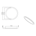 Plafon ściemnialny łazienkowy CINZIA Chrom LED 22W 3000K IP44 Trio 686412406 | 4017807507805 noxbox lampynox www.lampynox.pl