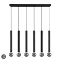 Lampa wisząca CLERMONT Czarny mat 6xE27 Trio 313400632 | 4017807504392 noxbox lampynox www.lampynox.pl