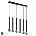 CLERMONT Czarny mat 6xE27 Lampa wisząca Trio 313400632