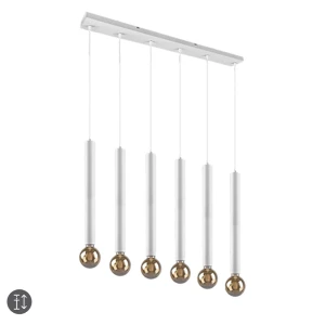 CLERMONT Biały mat 6xE27 Lampa wisząca Trio 313400631