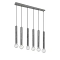 Lampa wisząca CLERMONT Nikiel mat 6xE27 Trio 313400607 | 4017807504415 noxbox lampynox www.lampynox.pl