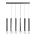 Lampa wisząca CLERMONT Nikiel mat 6xE27 Trio 313400607 | 4017807504415 noxbox lampynox www.lampynox.pl