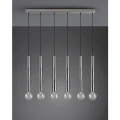 Lampa wisząca CLERMONT Nikiel mat 6xE27 Trio 313400607 | 4017807504415 noxbox lampynox www.lampynox.pl
