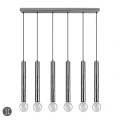 Lampa wisząca CLERMONT Nikiel mat 6xE27 Trio 313400607 | 4017807504415 noxbox lampynox www.lampynox.pl