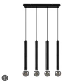 Lampa wisząca CLERMONT Czarny mat 4xE27 Trio 313400432 | 4017807504330 noxbox lampynox www.lampynox.pl