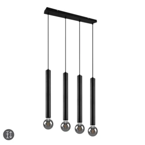 CLERMONT Czarny mat 4xE27 Lampa wisząca Trio 313400432