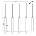 Lampa wisząca CLERMONT Biały mat 4xE27 Trio 313400431 | 4017807504316 noxbox lampynox www.lampynox.pl
