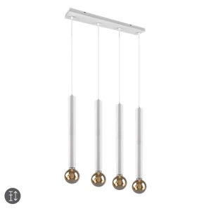 CLERMONT Biały mat 4xE27 Lampa wisząca Trio 313400431