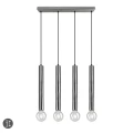 Lampa wisząca CLERMONT Nikiel mat 4xE27 Trio 313400407 | 4017807504354 noxbox lampynox www.lampynox.pl