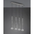 Lampa wisząca CLERMONT Nikiel mat 4xE27 Trio 313400407 | 4017807504354 noxbox lampynox www.lampynox.pl