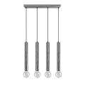 Lampa wisząca CLERMONT Nikiel mat 4xE27 Trio 313400407 | 4017807504354 noxbox lampynox www.lampynox.pl