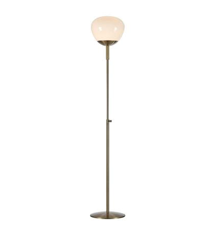 Lampa podłogowa stojąca RISE antyczny | biały Ø 26cm E27 Markslojd 108277 | 7330024601970 noxbox lampynox www.lampynox.pl