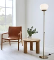 Lampa podłogowa stojąca RISE antyczny | biały Ø 26cm E27 Markslojd 108277 | 7330024601970 noxbox lampynox www.lampynox.pl