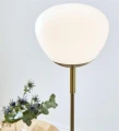 Lampa podłogowa stojąca RISE antyczny | biały Ø 26cm E27 Markslojd 108277 | 7330024601970 noxbox lampynox www.lampynox.pl
