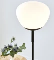 Lampa podłogowa stojąca RISE czarny | biały Ø 26cm E27 Markslojd 108278 | 7330024601987 noxbox lampynox www.lampynox.pl