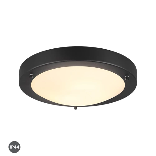 Plafon łazienkowy CONDUS Czarny mat E27 IP44 Trio 6801011-32 | 4017807507690 noxbox lampynox www.lampynox.pl