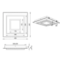 Lampa sufitowa CORBIE Czarny LED 31W 3000K ściemnialna Trio 672819202 | 4017807503173 noxbox lampynox www.lampynox.pl