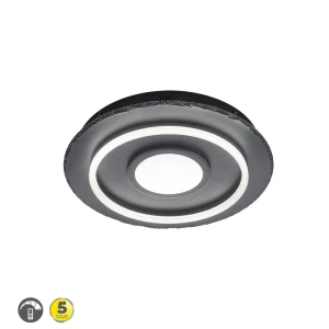 CORBIE Czarny LED 27W 3000K ściemnialna Lampa sufitowa Trio 672810202