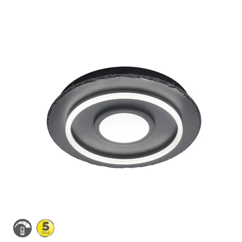 Lampa sufitowa CORBIE Czarny LED 27W 3000K ściemnialna Trio 672810202 | 4017807503166 noxbox lampynox www.lampynox.pl