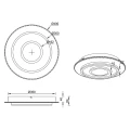 Lampa sufitowa CORBIE Czarny LED 27W 3000K ściemnialna Trio 672810202 | 4017807503166 noxbox lampynox www.lampynox.pl