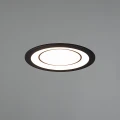 Oczko sufitowe Core Czarny mat śr.8cm LED 5W 3000K Trio 652510132 | 4017807504132 noxbox lampynox www.lampynox.pl