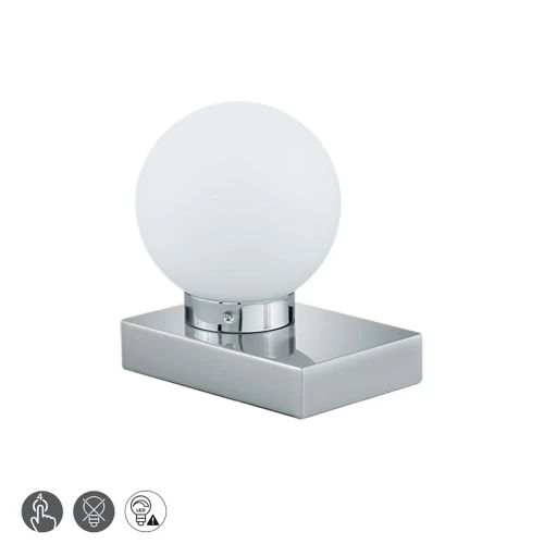 Lampka stołowa DAVI Nikiel mat E14 ściemnialna Trio 5900011-07 | 4017807108033 noxbox lampynox www.lampynox.pl