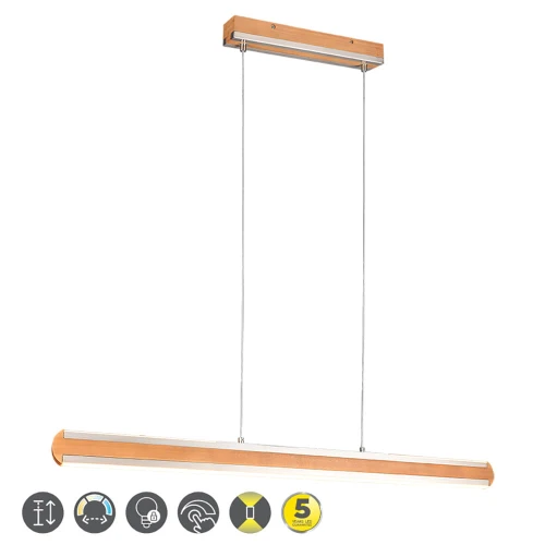 Lampa wisząca DEACON Brąz | Nikiel mat 40W DIM 2700-6000K ściemnailny Trio 326610207 | 4017807505467 noxbox lampynox www.lampynox.pl