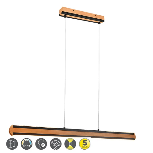 Lampa wisząca DEACON Brąz | Nikiel mat 40W DIM 2700-6000K ściemnailny Trio 326610207 | 4017807505467 noxbox lampynox www.lampynox.pl