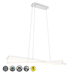 EDGE Biały mat LED 35W 2700-4000K ściemnialny Lampa wisząca Trio 326810131