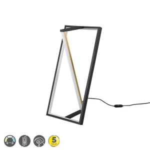 EDGE Czarny mat LED 9W DIM 2700-4000K ściemnialny Lampka stołowa Trio 526810132