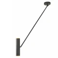 Lampa wisząca regulowana czarny mat LED 2x5W 3000K Zambelis 1617 | 5213006840074 noxbox lampynox www.lampynox.pl