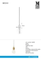 Lampa wisząca BRONX brąz E27 Markslojd 108098 | 7330024599093 noxbox lampynox www.lampynox.pl